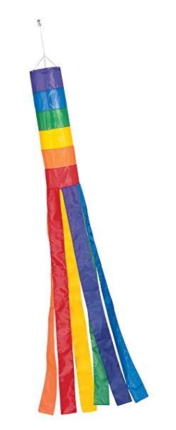 Miles Kimball 310229 Rainbow Windsock, One Size Fits All All,