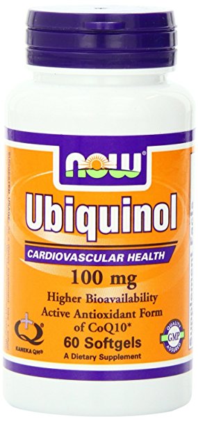 Now Foods Ubiquinol 100mg, Soft-gels, 120-Count