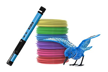 Scribbler 3D Pen Nano The Smalles 3D Printing Pen Available, Draw in the air with most developed 3D pen - 3D Drawing Pen with OLED Screen, 3D Drawing Pen For Hobbyists, Crafters and Artist (Blue)