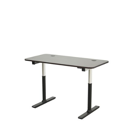 Vortex Series 60-in Wide 2-Button Electric Height Adjustable Sit to Stand Desk (Espresso Top with Aluminum Frame)