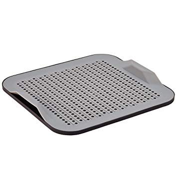 Better Houseware 2-Piece Silicone Drying Mat, Gray