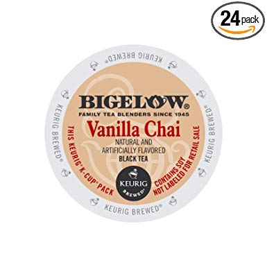 Bigelow Vanilla Chai Tea Kcups 24ct