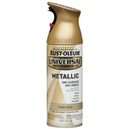 Rust-Oleum 245221 Universal All Surface Spray Paint, 11-Ounce, Metallic Pure Gold