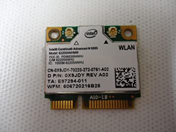 Intel WiFi Link 6205 Centrino Advanced-N 6205 DELL PART# 0X9JDY