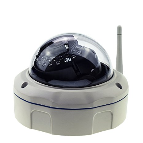 1080P Wireless IP Camera Dome with Reset Key 4X Zoom Adjustable Lens Wi-Fi Setting By Mobile