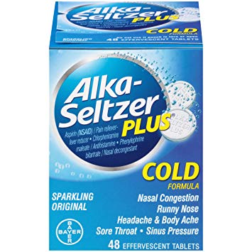 Alka-Seltzer Plus Cold Medicine, 48 Count