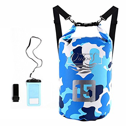 Vulpes Waterproof Dry Bag Camouflage Dry Sack for Water Sports with Waterproof phone case