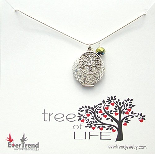 Essential Oil Scent Diffuser Necklace, "Tree of Life", Aromatherapy, Homeopathic