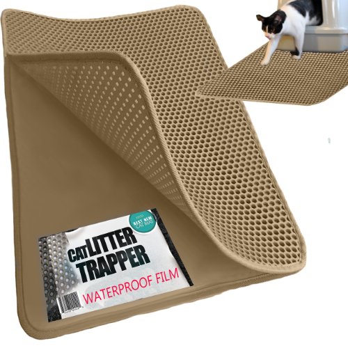 XL Cat Litter Trapper With EXCLUSIVE UrineWaterproof LAYER ONLY by iPrimio EZ Clean Soft and Light XL Size Urine pad Feature Patent Pending Brown Color