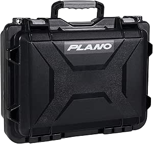 Plano Field Locker Element Pistol Gun Case, Black with Gray Accents