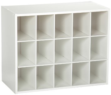 ClosetMaid 8983 Stackable 15-Cube Organizer, White