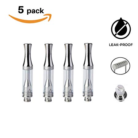 .5ml Glass Ceramic Wickless Cartridge AC-1003 | Oil, Concentrate, and Distillate (Silver) (5)