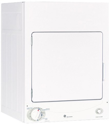 DSKS333ECWW Spacemaker 24" Stationary White Electric Dryer With 3 Cycles 120 Volt Circuit Requirement 3 Heat Selections & 3.6 cu. ft.