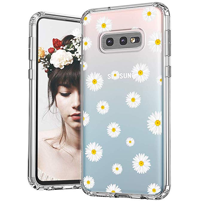 MOSNOVO Galaxy S10e Case, Galaxy S10e Clear Case, Daisy Floral Flower Pattern Printed Clear Design Transparent Back Case with TPU Bumper Case Cover for Samsung Galaxy S10e