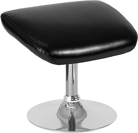 Flash Furniture Egg Series Black Leather Ottoman