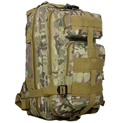 Z ZTDM Outdoor Tactical Molle Backpack Military Rucksacks for Camping Hiking Trekking Waterproof 30L