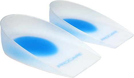 SODIAL (R) 1 Pair of Gel Heel Cups Heel Support Pads Cushions for Plantar Fasciitis Heel Pain---UK3.5-6.5