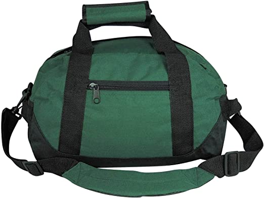 14" Carry-On Bag, Luggage, Two Toned, Gym, Hunting, Golf, Travel, Sports, Travel, Yoga Gear Bag - Durable, Firm Bag - (Royal, Red, Dark Green) (Green)