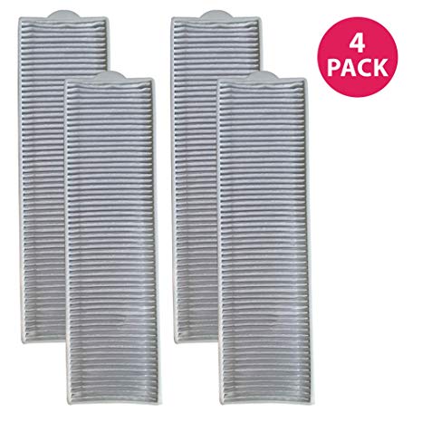 Crucial Vacuum Replacement Filter Parts Compatible with Bissell Filter 8 14, Part 3091 2038093 203-6608 470856 FX HVF090 - HEPA Style, Fits Vacs Momentum Velocity Bagless Upright, Bulk (4 Pack)