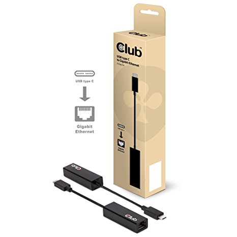 Club3D USB 3.1 Type C to Gigabit Ethernet, RJ45 (CAC-1500)
