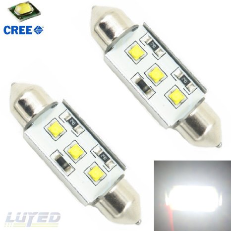 LUYED 2 x Super Bright Cree-XBD 3-SMD Canbus 569 578 211-2 212-2 42mm LED Dome light Bulbs WhiteThe best LED smd in Dome light