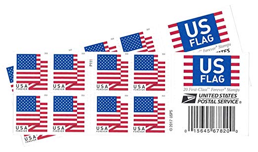 USPS US Flag 2018 Forever Stamps (Book of 40)