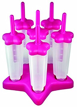 Tovolo Star Pop Molds, Pink - Set of 6