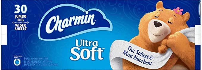 Charmin Ultra Soft Bathroom Tissue 30 Jumbo Rolls