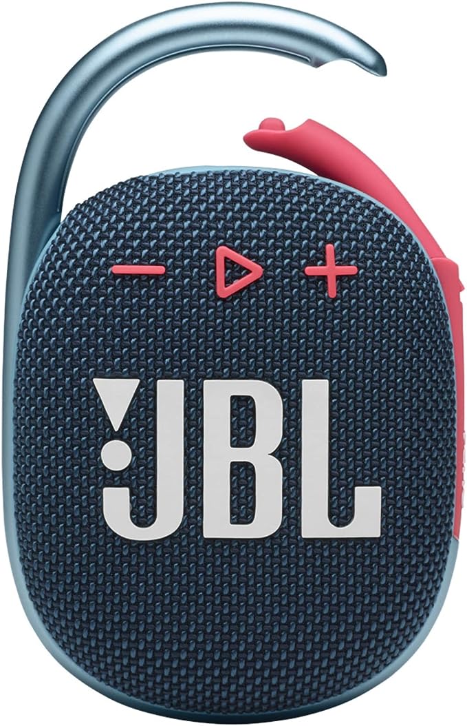 JBL Clip 4, Blue/Purple - Portable Bluetooth 5.1 Speaker - Up to 10 Hours of Play - Waterproof & Dust Resistant - Includes Noise & Echo-Canceling Speakerphone