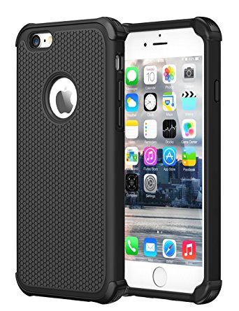 iPhone 6 Case,CHTech Double Durable Shockproof Case for Apple iPhone 6/6S 4.7 inch (Black)