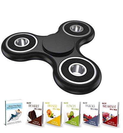 tritechnox™ - Tri Fidget Hand / finger Spinner Toy, Stress Relief fidget spinners with Ceramic Bearing, Fidget Finger Toy, Rotates for 2-4 mins - Perfect for ADD / ADHD / Anxiety / Autism in Children