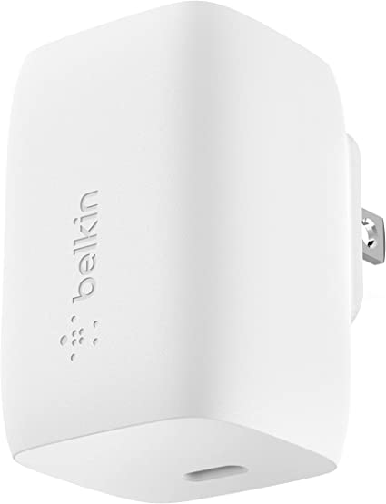 Belkin 60W GaN Charger, USB-C PD Charger (Charges MacBook Pro) USB-C Charger, USB-C MacBook Charger, MacBook Pro Charger, USB-C Fast Charger (WCH002dq)