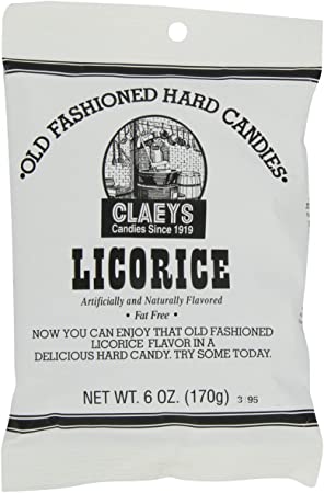 Claeys Licorice Hard Candy 6 Oz No 671