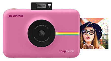 Polaroid Snap Touch Instant Print Digital Camera With LCD Display (Pink) with Zink Zero Ink Printing Technology