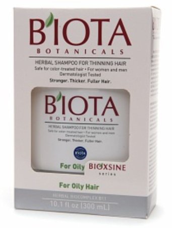 B'IOTA Botanicals Bioxsine Series Herbal Shampoo for Oily Thinning Hair 10.1 oz (Pack of 3)