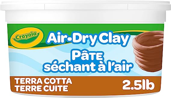 Crayola Terra Cotta Air Dry Clay 2.5 Pound Bucket