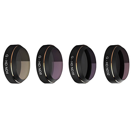 PGY G-HD ND4 ND8 ND16 ND32 Filters Lens Set for DJI MAVIC Pro Drone Quadcopter