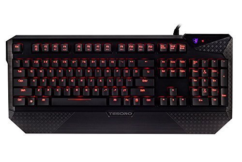 Tesoro Brown Cherry MX Switch Red Backlit Illuminated Mechanical Gaming Keyboard TS-G1NLBW