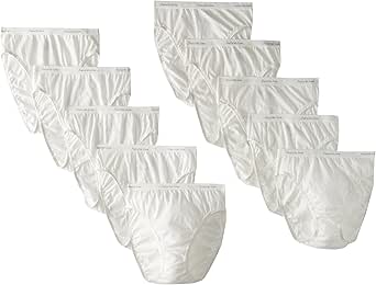 Fruit of the Loom Women's 10 Pack Cotton Hi-Cut Panties