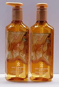 Bath & Body Works Deep Cleansing Gel Hand Soap 2 Pack 8 oz. (Iced Cinnamon Rolls), 16.0 Fl Oz