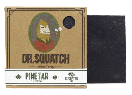 Pine Tar Soap - Mens Soap with Woodsy Scent and Exfoliation Great Scrub for the Skin - Natural Pine Oils - Handmade in USA