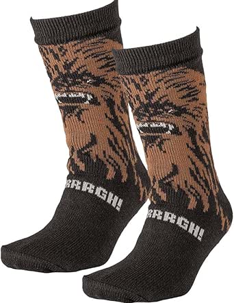 Star Wars Chewbacca Mens Slipper Socks (Mens Size 6-11)