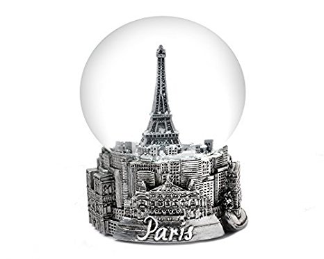 Paris France Eiffel Tower Snow Globe 65mm