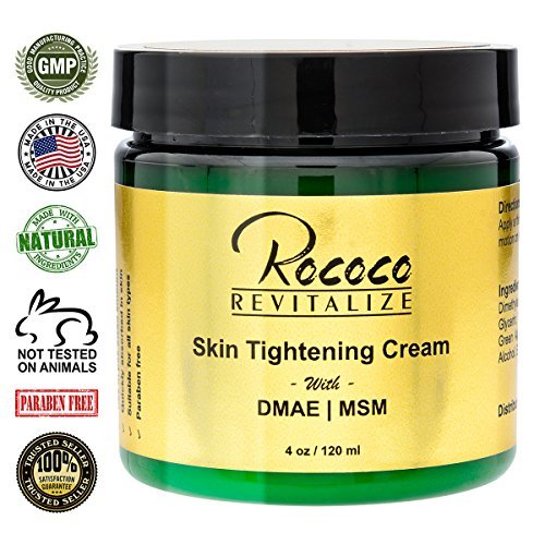 Skin Tightening Cream with Dmae and MSM for Face Neck and Hands - 120ml 4oz