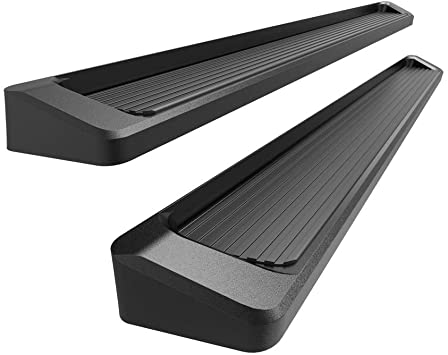 APS Premium 6in Black iBoard Running Boards Custom Fit 07-20 Tundra Double Cab