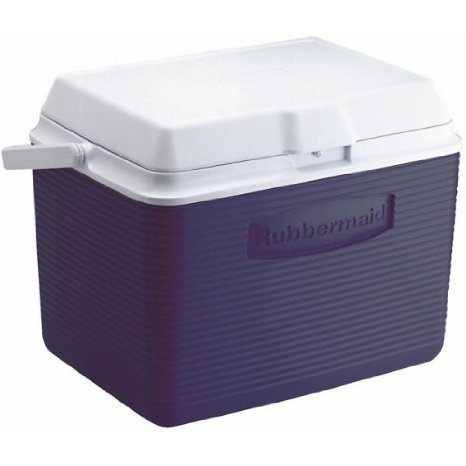 Rubbermaid Cooler / Ice Chest, 24-quart, Blue