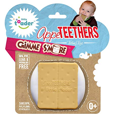 LITTLE TOADER Teething Toys, Gimme S'more Appe-Teether