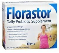 Florastor Probiotic, 250mg, Capsules, 20 ea - 2pc