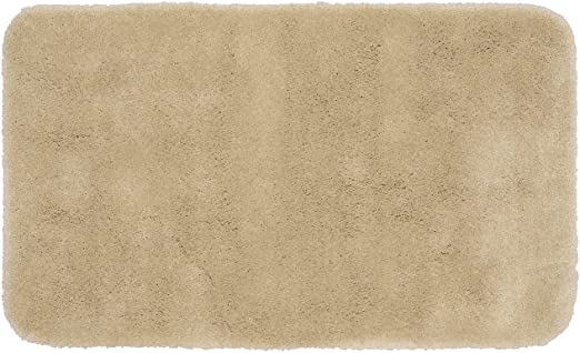 Garland Rug Finest Luxury Ultra Plush Washable Nylon Rug, 30-Inch by 50-Inch, Linen