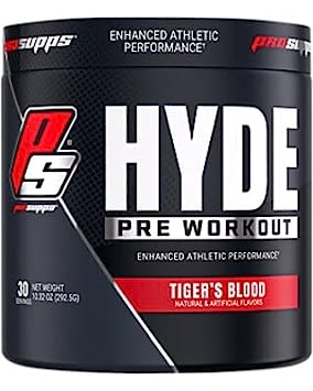 PRO SUPPS HYDE PRE WORKOUT - 30 SERVINGS (TIGER'S BLOOD), Red, 292.5 g (Pack of 1)